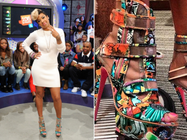 Keyshia Cole Models Her Own Steve Madden Shoes