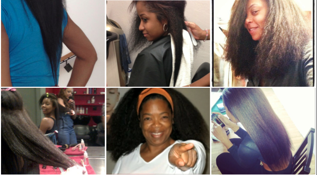 Celebs show off real natural hair