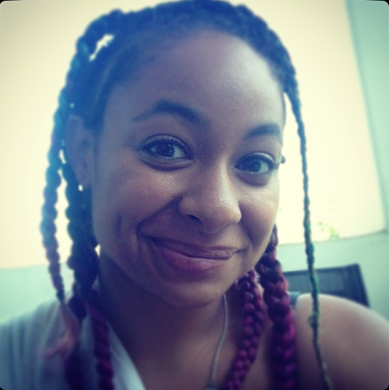 Raven Symone’s With Colorful Braided Hairstyle