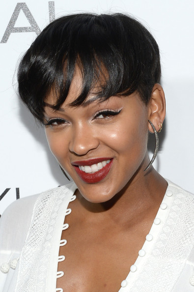 Meagan Good's Curls Turn Into A Fresh Bowl Haircut 2