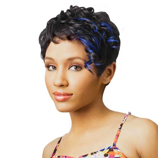 Now Trending - Blue Hair Colored Weave 2
