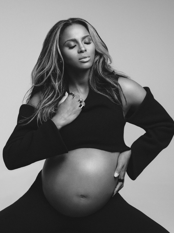 Ciara Works W Magazine Showing Off Her Baby Bump 3