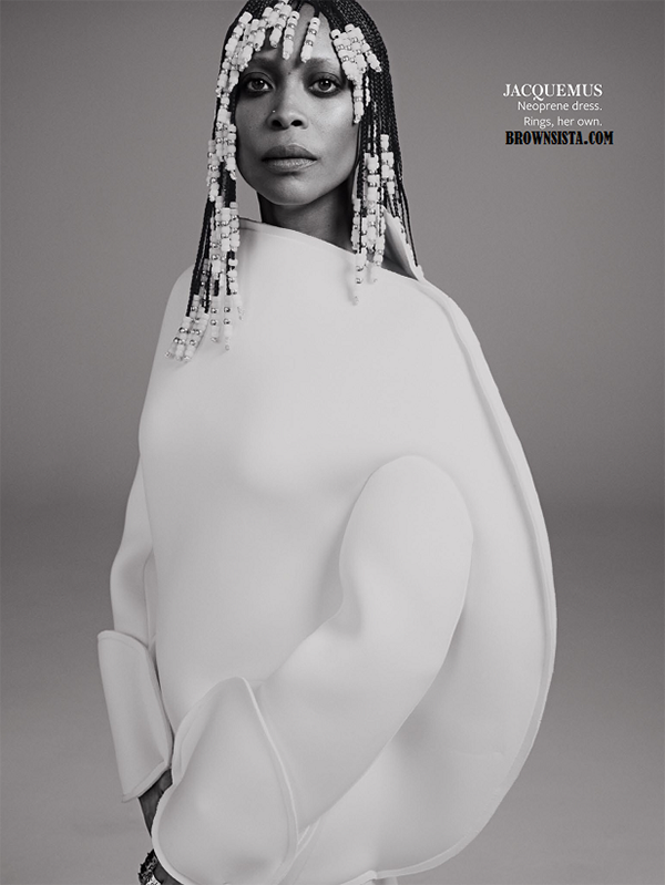 Erykah Badu Goes Retro For In Style Magazine September 2014 Issue 3