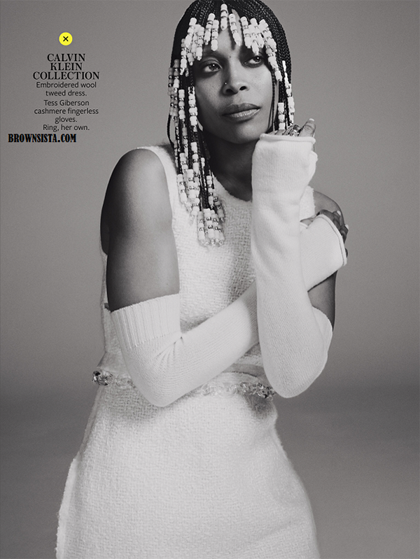Erykah Badu Goes Retro For In Style Magazine September 2014 Issue 7