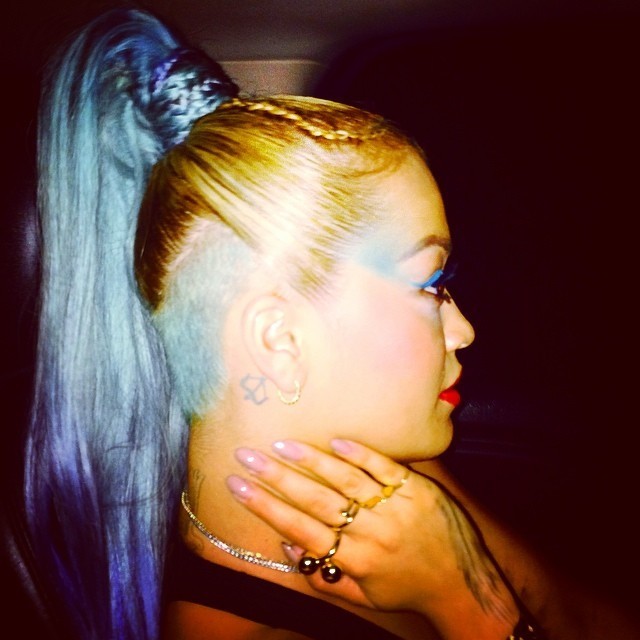 Rita Ora Shows Off Shaved Nape Trend