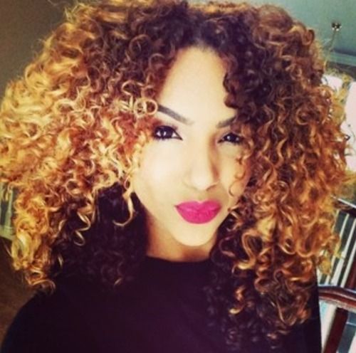 Ombre Hair Coloring Ideas For Natural Hair - Curly Hair 2