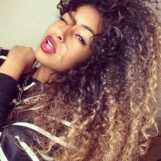 Ombre Hair Coloring Ideas For Natural Hair - Curly Hair 8