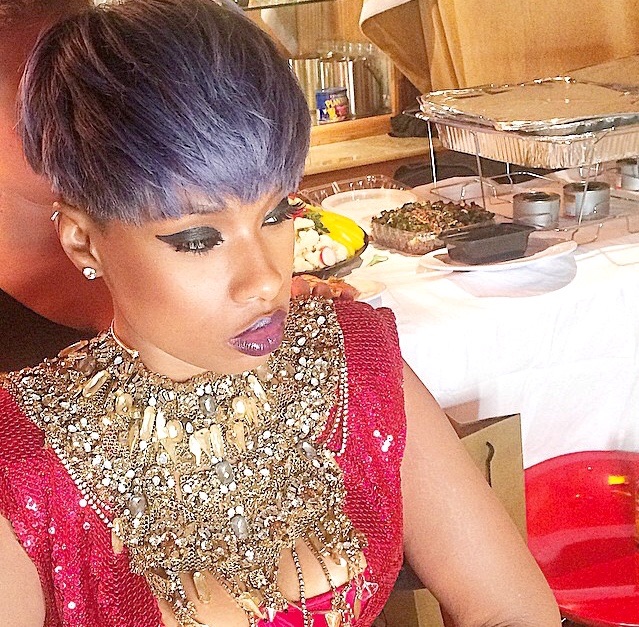 Jennifer Hudson's Pixie Haircut Is Now A Fierce Purple