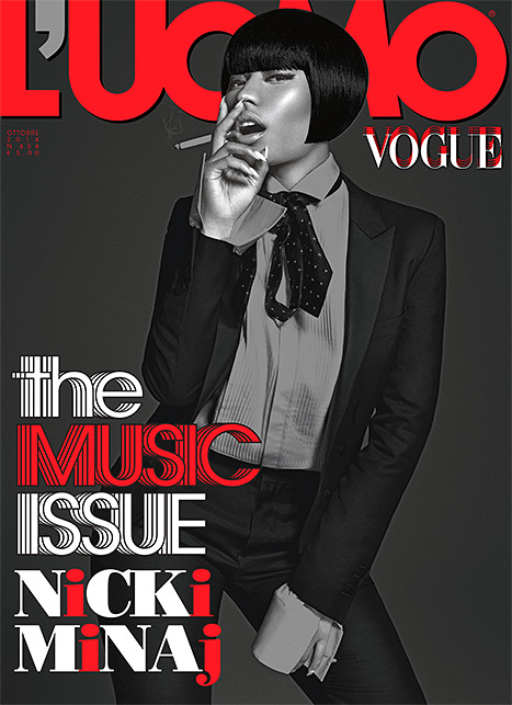 Nicki Minaj Works L'Uomo Vogue In Menswear Fashion 2