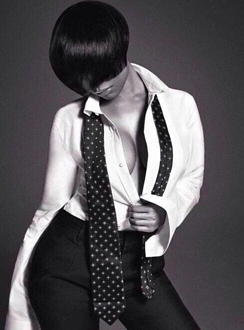 Nicki Minaj Works L'Uomo Vogue In Menswear Fashion 3