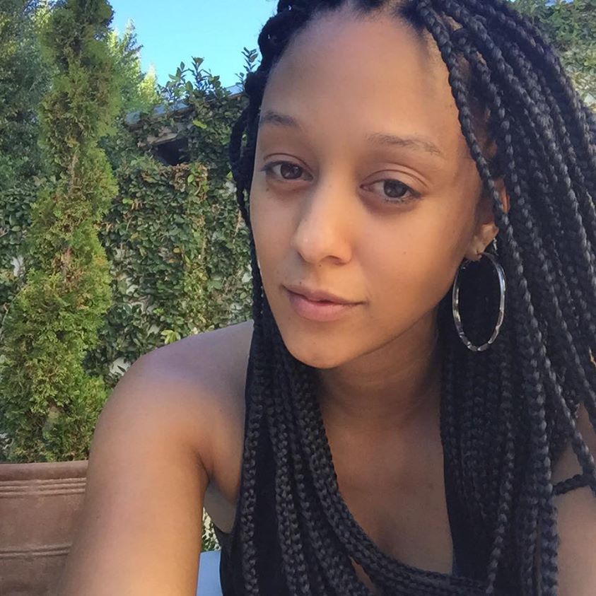 Tia Mowry Debuts Box Braid Hairstyle