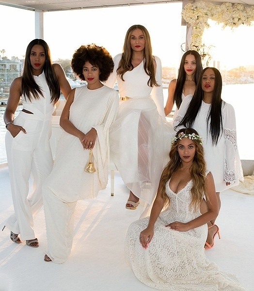 Tina Knowles and Richard Lawson’s Wed In All White 2
