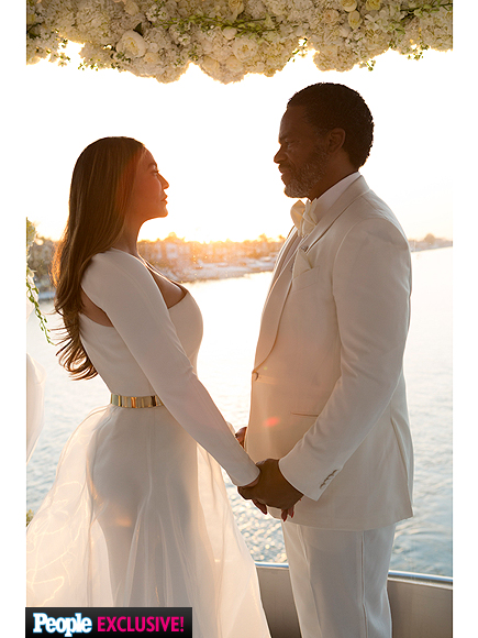 Tina Knowles and Richard Lawson’s Wed In All White 4