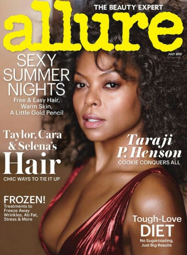 On The Cover - Taraji P. Henson Fronts Allure Magazine For July 2015 Issue
