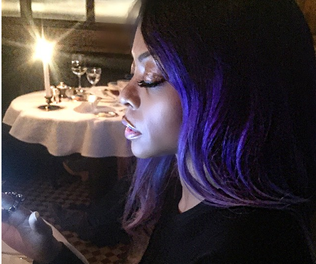 Taraji P. Henson Follows Bold Hair Color Trend and Dyes Hair Purple & Gray 3