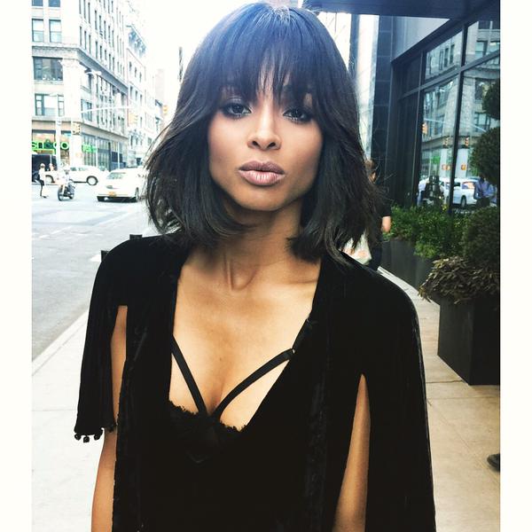 Snip Snip - Ciara Updates Bob With Blunt Bang Trend  3