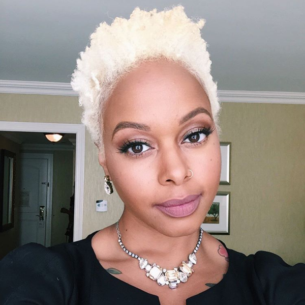 Chrisette Michele Goes Platinum Blonde With New Hair Color The