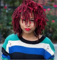 20 Dreadlock Hairstyles For Those Who Heart Color 7