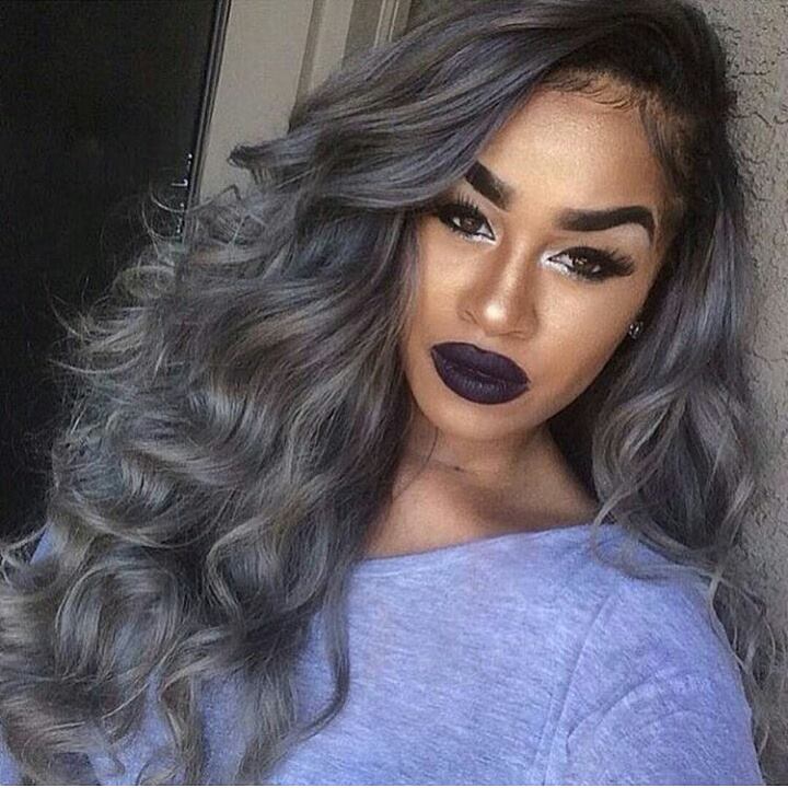 25 New Grey Hair Color Combinations For Black Women 14