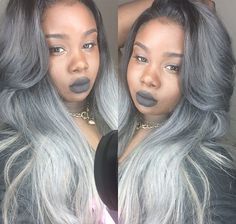 25 New Grey Hair Color Combinations For Black Women 20