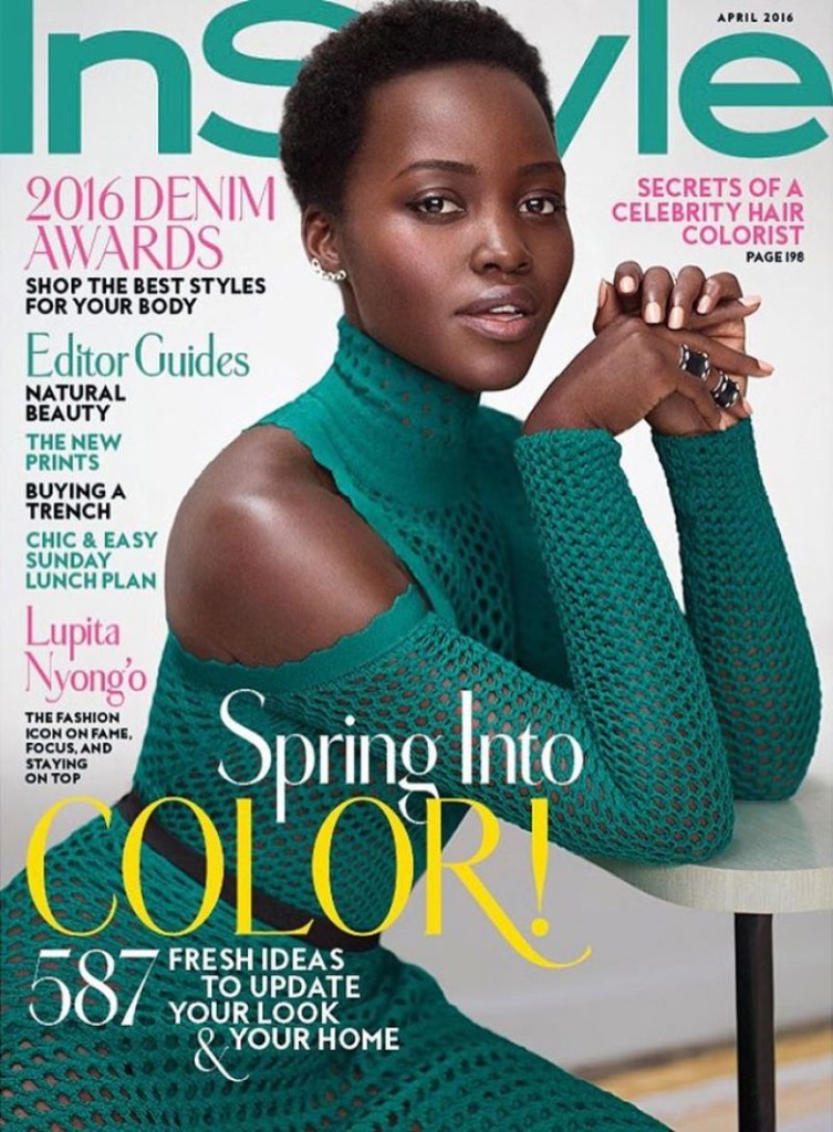 On The Cover - Lupita Nyong’o for InStyle Magazine April 2016