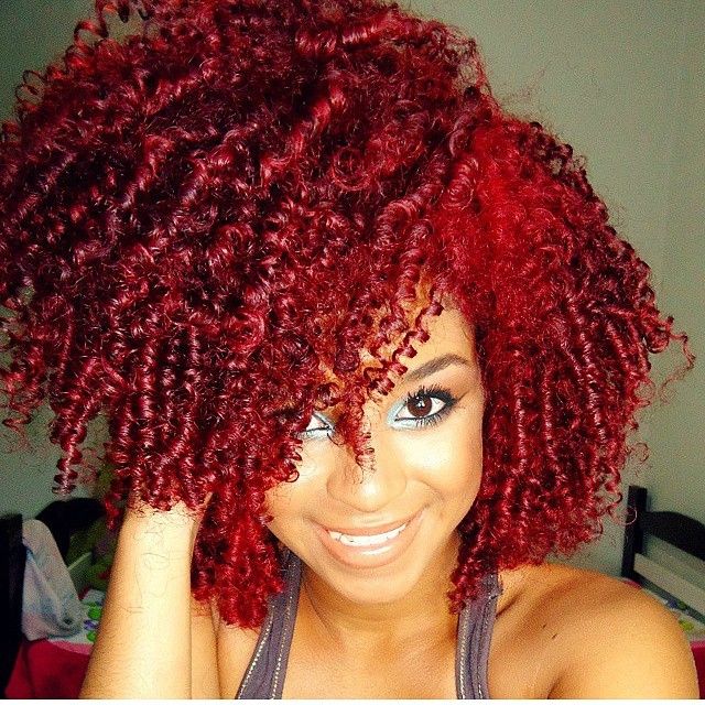 Black Natural Hairstyles With Color